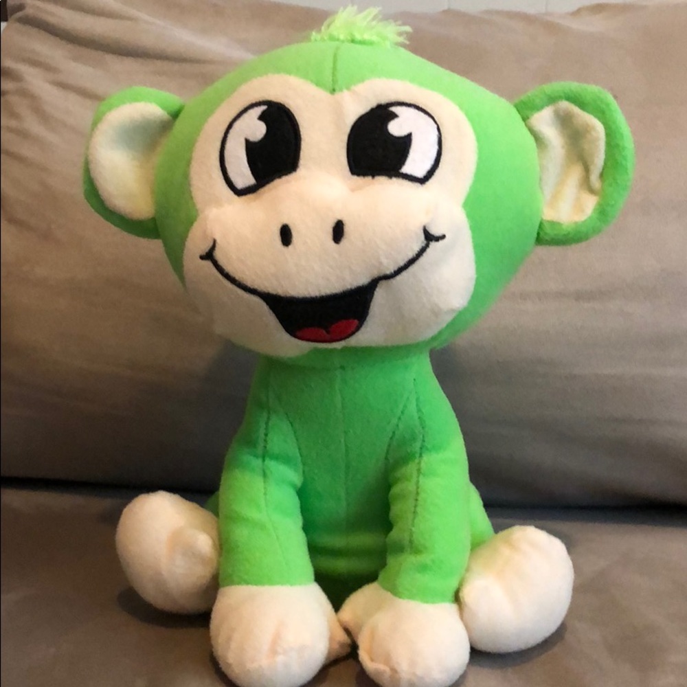 Green monkey stuffed animal